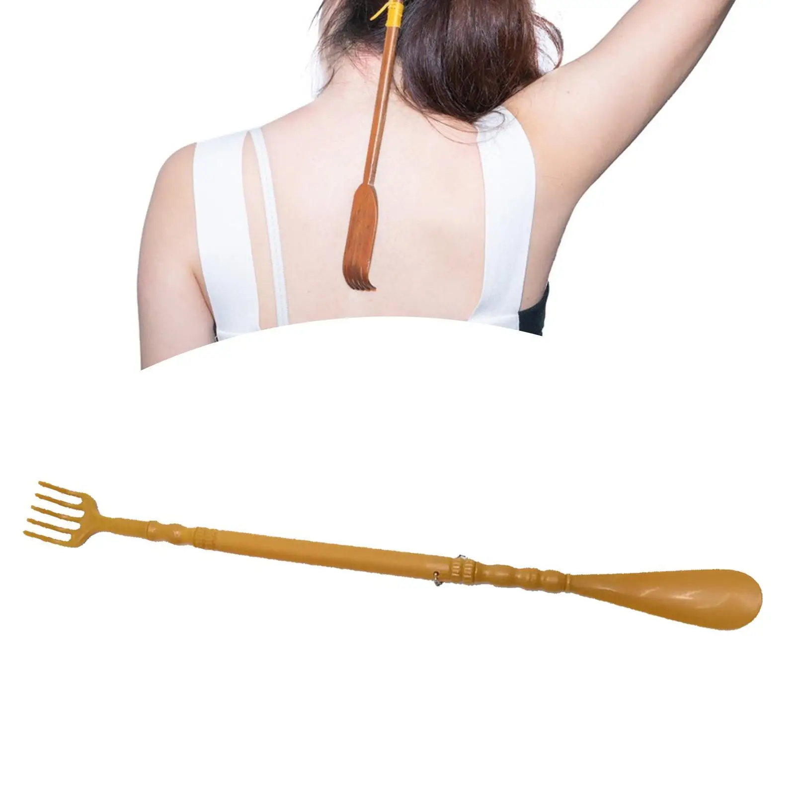 Back Scratcher Stick Long Handle Wooden Claw Strong Scratch Tool for Office and Personal Use
