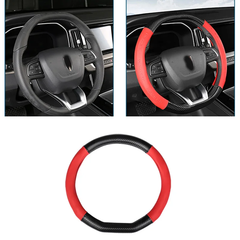 1pc for HongQi E-HS9 Steering wheel cover Anti slip sweat absorbing decoration Ehs9 HS5 H9 HS7 H5 H7