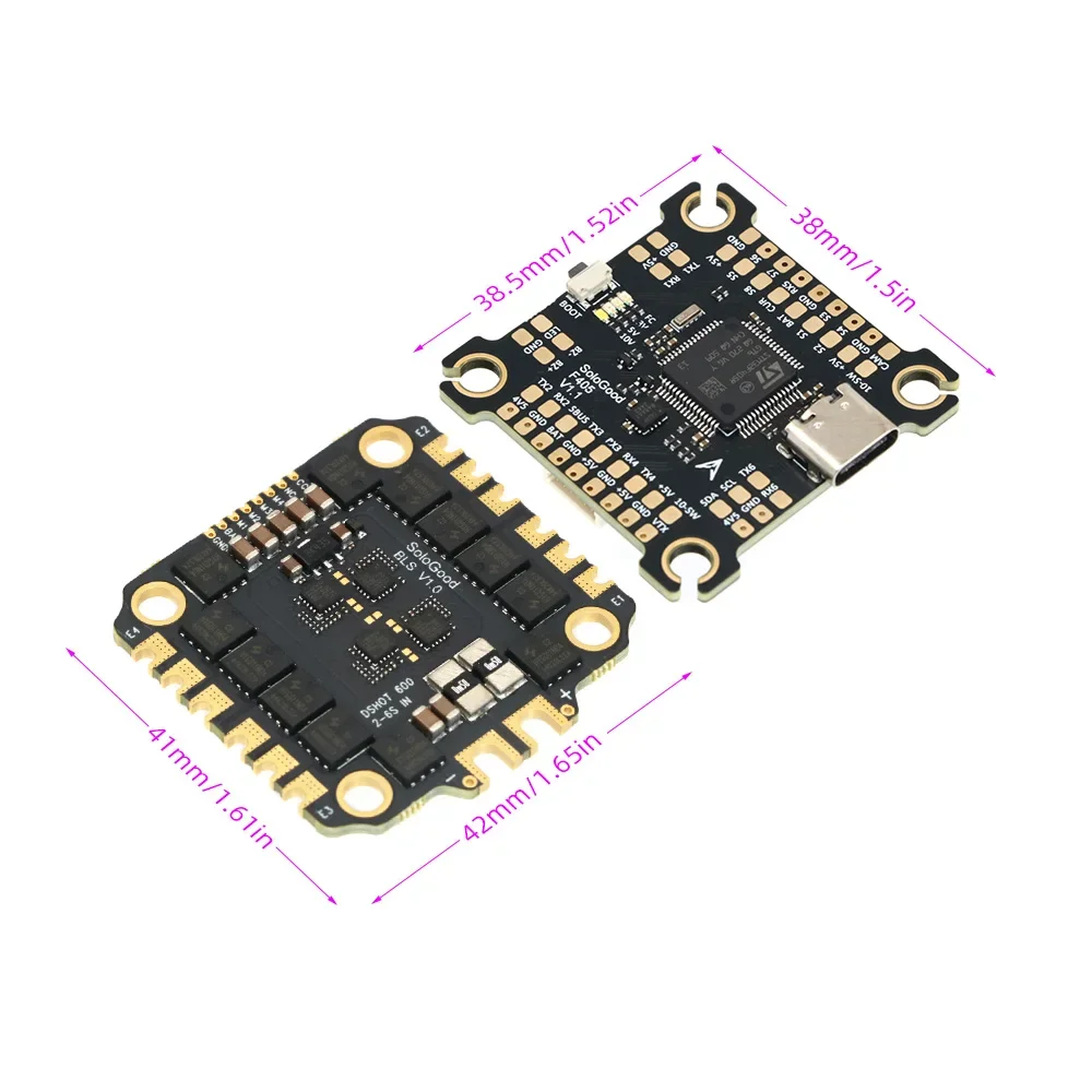 Sologood F405 55A Stack, Icm42688P Flight Controller, Blheli S 55A 4In1, Esc 305X305Mm 2 6S
