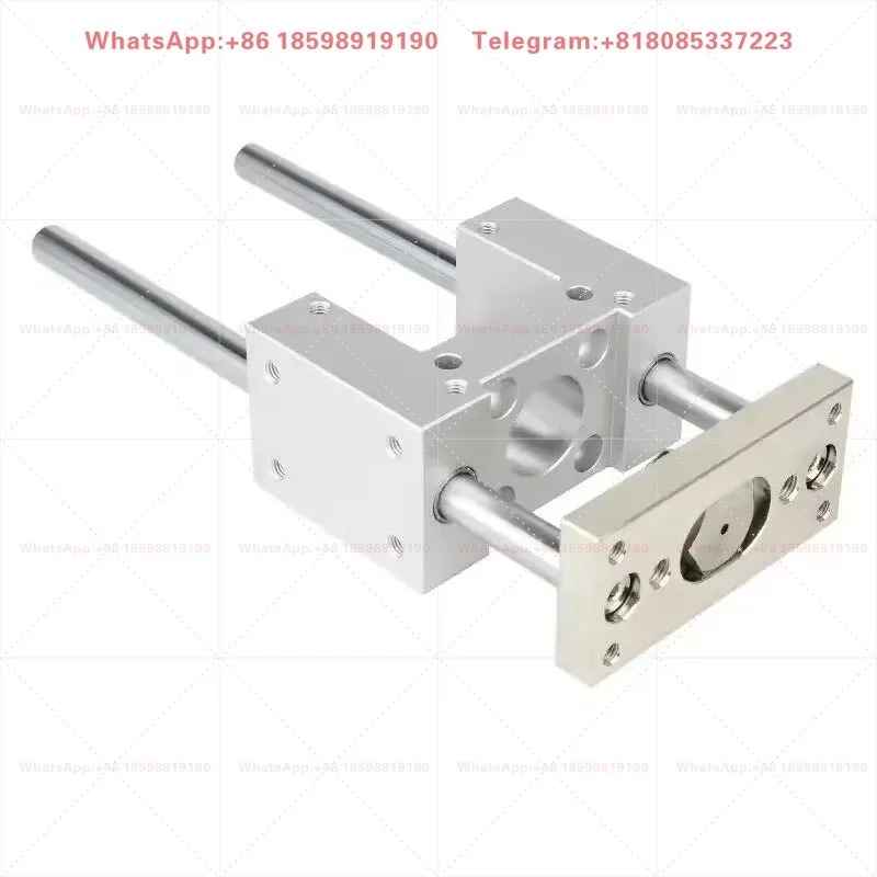 Three Axis Three Rod Guide Bracket Frame For SC32 40 50 63 100 Guide Rod Pressing Air Cylinder Pneumatic Mount Parts