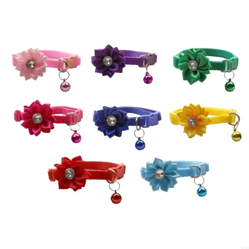 

KXRA Adjustable Crystal Collars Breakaway Collar Flower Costume