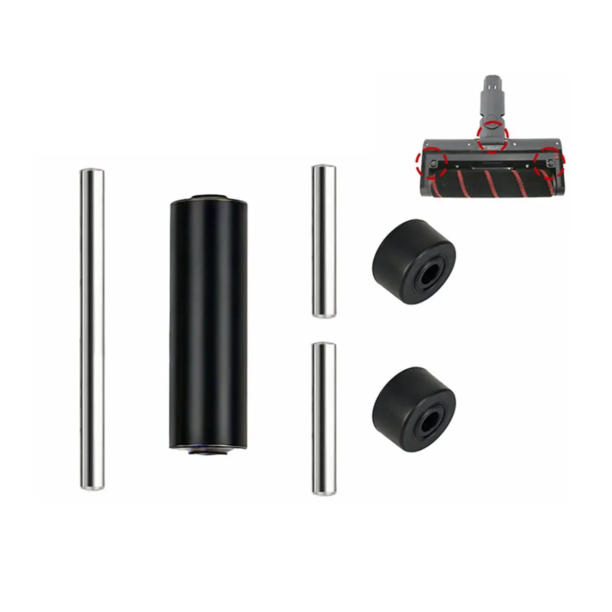 update. 2X Replacement Cleaner Head Rollers Soleplate Wheels for Dreame V8 V9 V10 V11 V12 Vacuum Cleaner Accessories