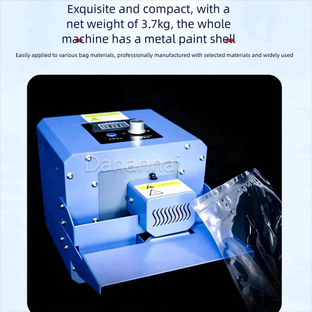 Bag Sealing Machine Continuous Roller Sealer For Plastic Pouch Snack Commercial Packaging Task