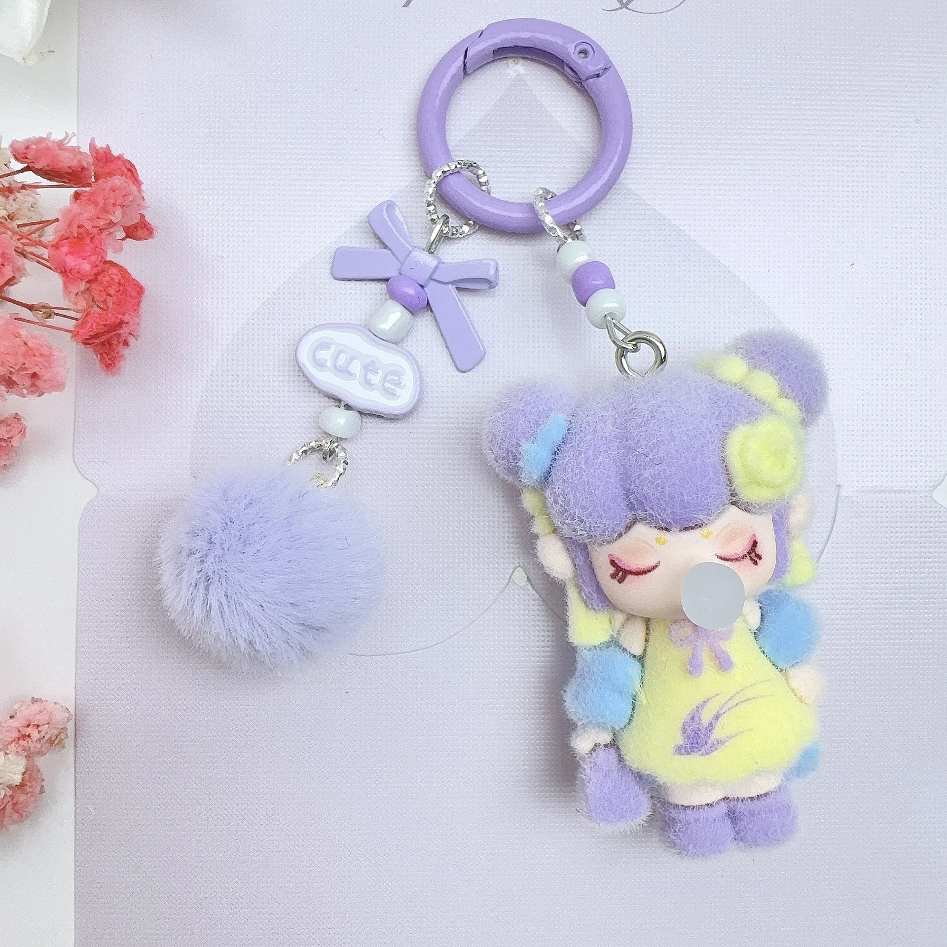 

Cute Chinese-Style Nanci Keychains Accessories, Trendy Toys Keychains, Desktop Birthday Gifts