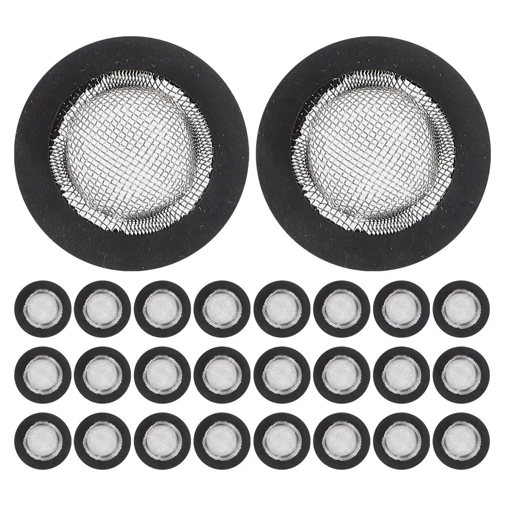 

50pcs Wave Tube Gasket 1/2 Inch Thickened Rubber O-Ring Stainless Steel Mesh Washer For Garden Hose Shower Head Connection