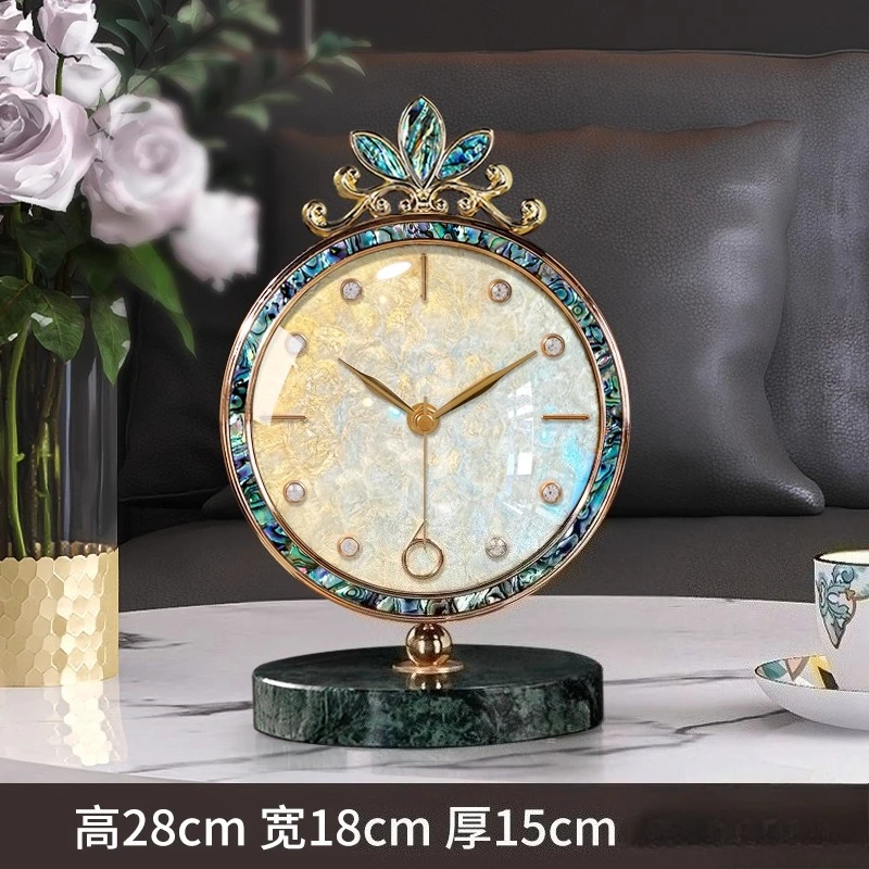 Nordic Living Room Decoration Desk Clock High-end Mute Design Watch Nightstand Alarm Clock Desktop Gadgets Restaurant Clock