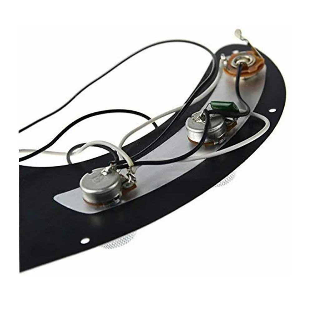 1 مجموعة أسود 3 رقائق Pickguard محملة مسبقا Pickguard لاقط لاستبدال الغيتار FD Precison P باس