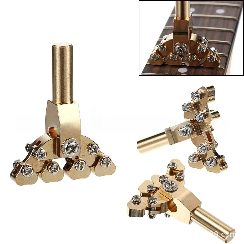 Brass Guitar Fret Press Caul Fret Install Press Head Luthier Maintenance Tool for Guitar Bass Fingerboard Fret