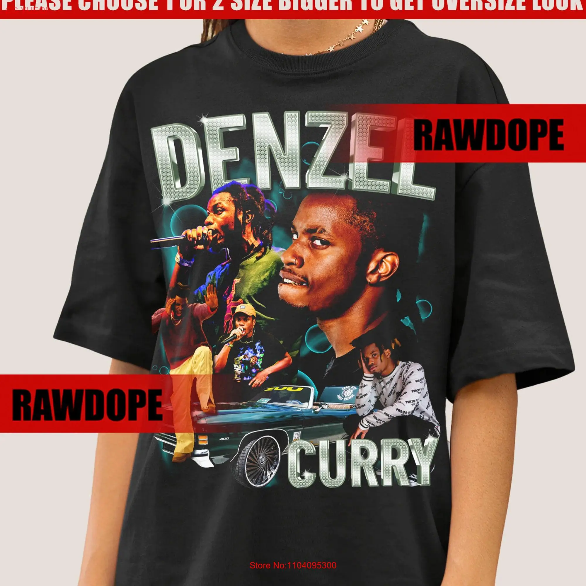 Denzel Curry T shirt Raptees Vintage Hip Hop R B Music Raptee Rapper long or short sleeves