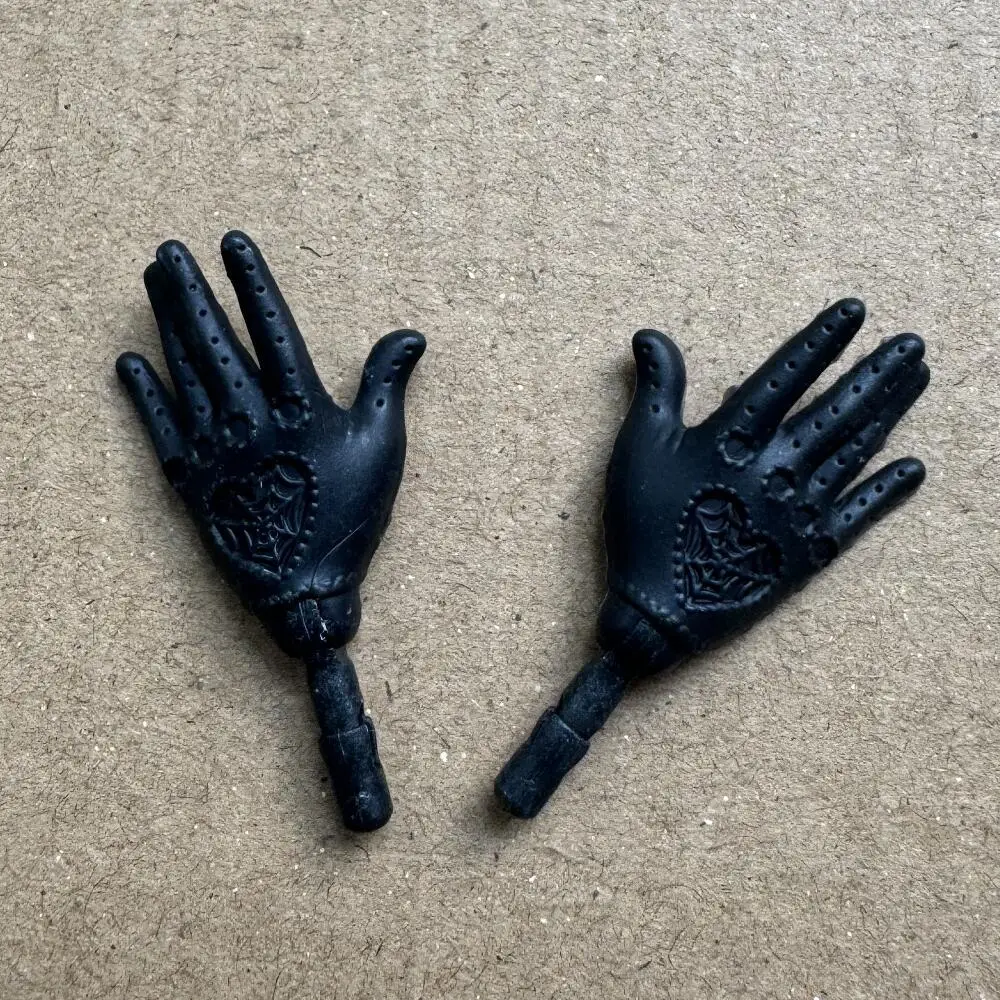 Neue Original Monster Puppe Ersatz Hände Und Arme Schwarz Braun Lila Rosa Haut Ton Lange Nägel Spielzeug DIY Zubehör – Detail 13