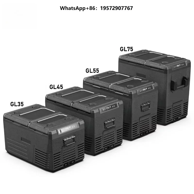New Design Compressor Based Car Refrigerator Unit 24V 220V Portable Fridge 35L 45L 55L 75L