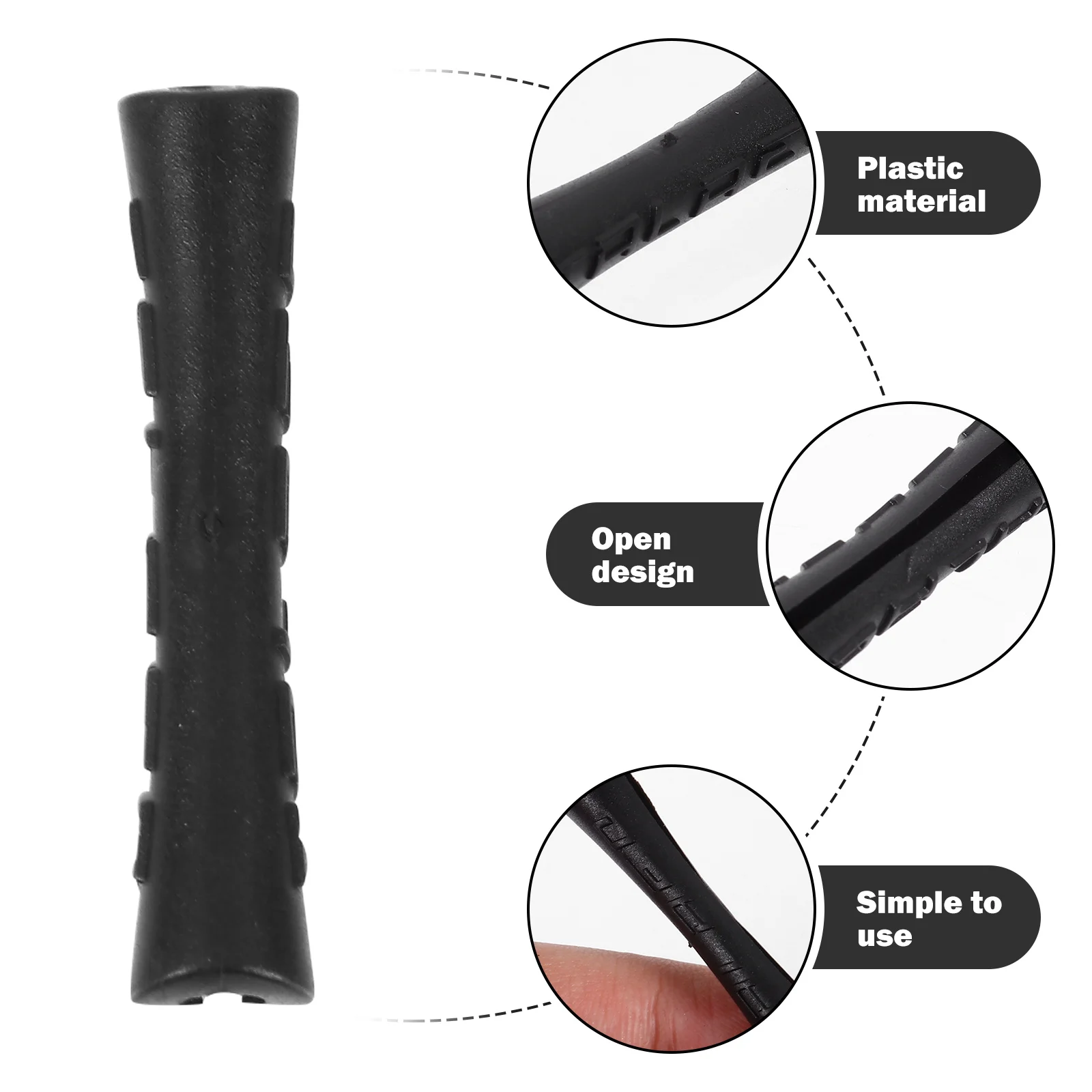 

10Pcs Lightweight Bike Tube Sleeve Easy Use Bike Brake Cable Cover Cycling Line Protective Guard Frame Scratch Protector