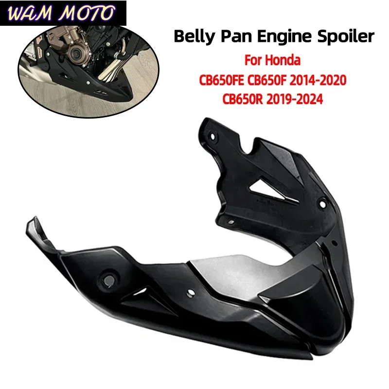 Motorcycle Belly Pan Engine Spoiler Lower Fairing Frame Panel Protector For Honda CB650FE CB650F 2014-2020 CB650R 2019-2024