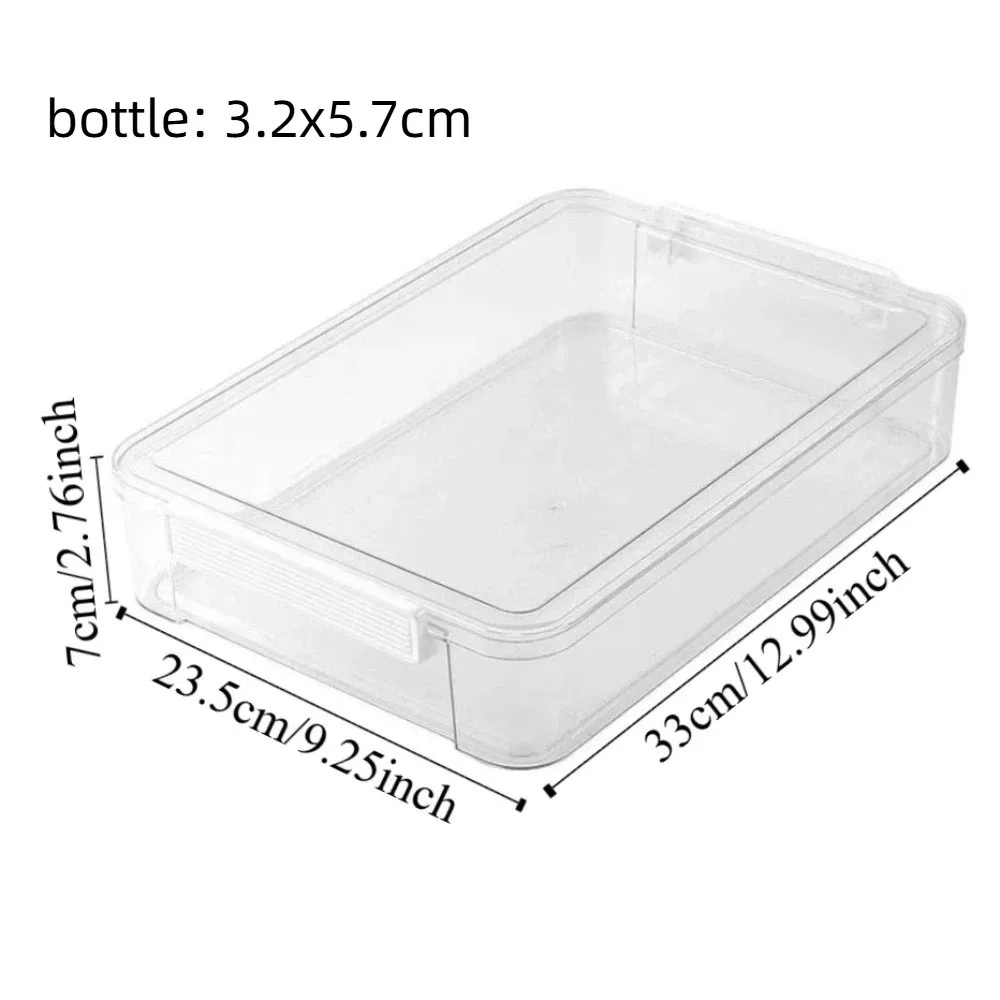Großer Organizer für Schmelzperlen mit Abdeckung Transparente Perlenaufbewahrungsbox Multifunktional Platzsparend