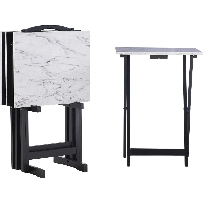 

Tray Table Set, 15.75"D x 18.9"W x 26.38"H