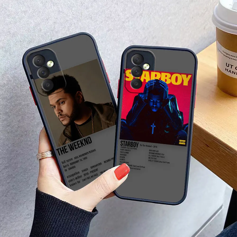 Matte Phone Case for Samsung M62 M53 M52 M51 M33 M32 M31 M30S M23 M20 M10 5G J8 J7 J6 J5 J4 Case The Weeknd Minimalist Poster