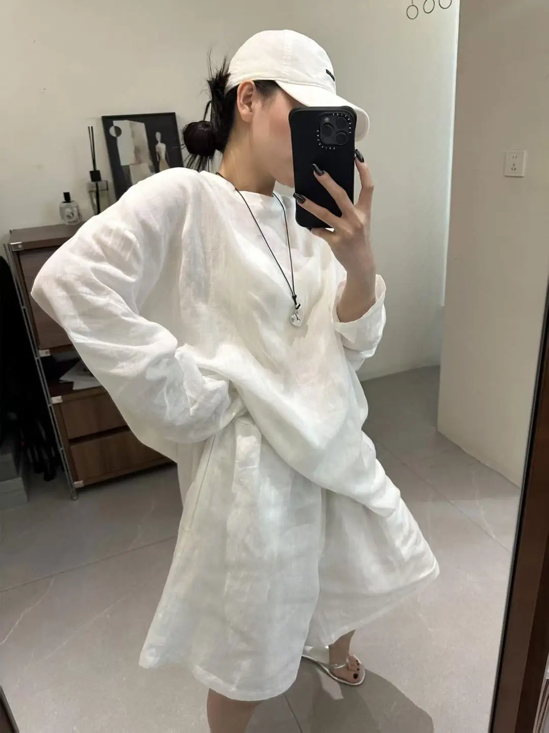 High Waist Loose Long Sleeve  Color Lazy Women's Two-Piece Set for Home And Outdoor Commuting Summer Fashion Ensemble