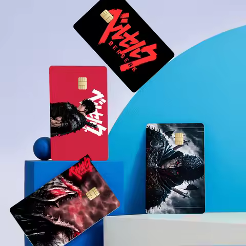 Berserk GutsVarious Anime Bank Credit Cards Bus Pass Stickers Cool Decoration Waterproof Stickers Collection Toys Gifts