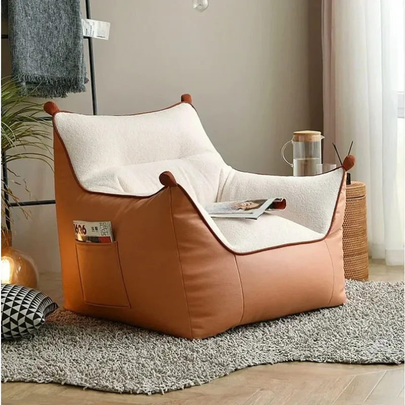 

Nordic lazy sofa, tatami bedroom balcony single sofa, leisure living room home adult recliner