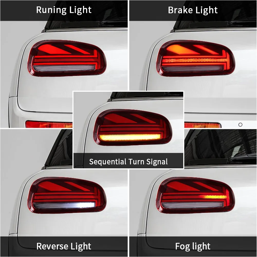 1 Pair Plug And Play Taillight Assembly For MINI Clubman F54 2015-2020 LED Tail Lamp With Sequential Turning Signal Rear Lamp