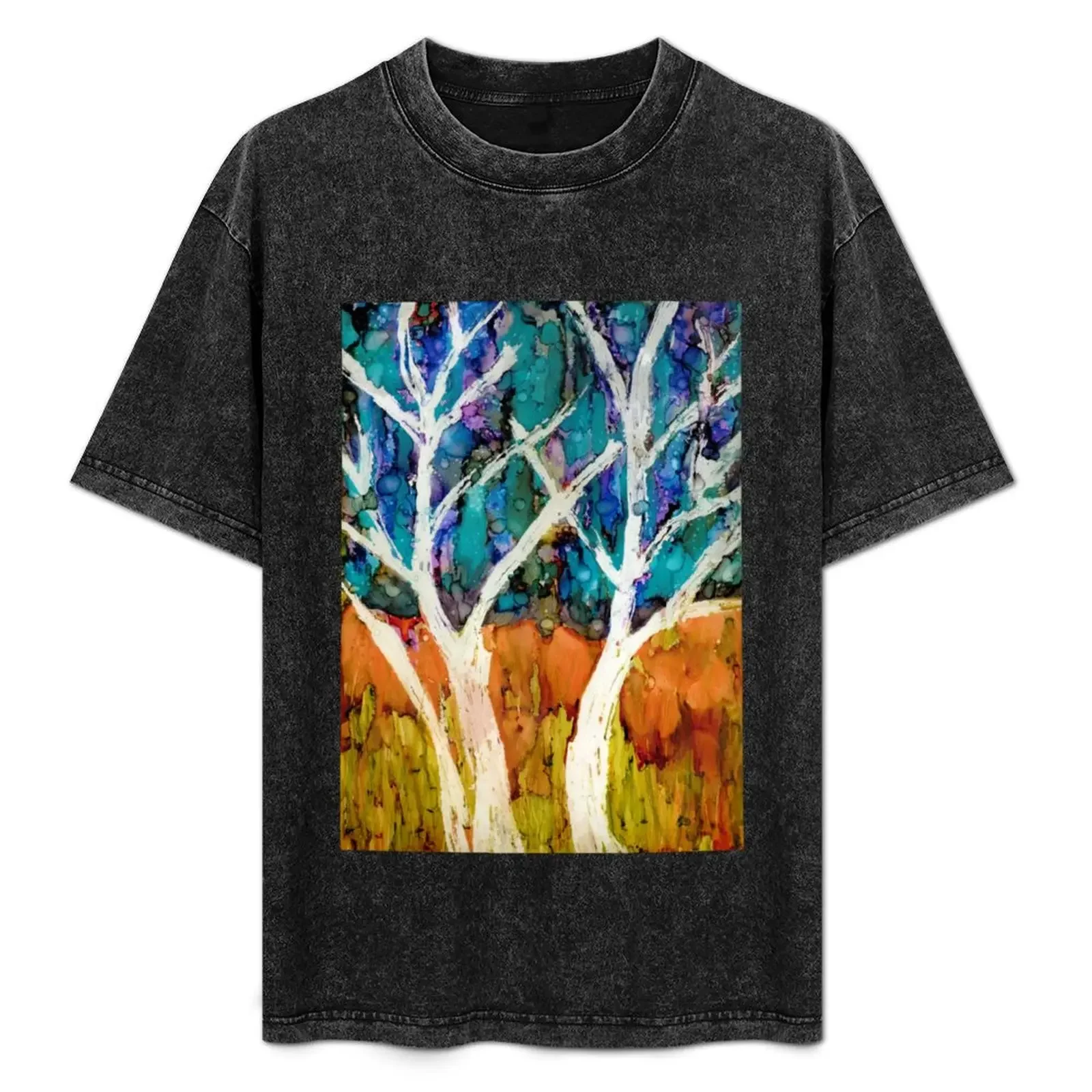 

Aspen Trees T-Shirt cotton graphic tees plus sizes plain T-shirt men