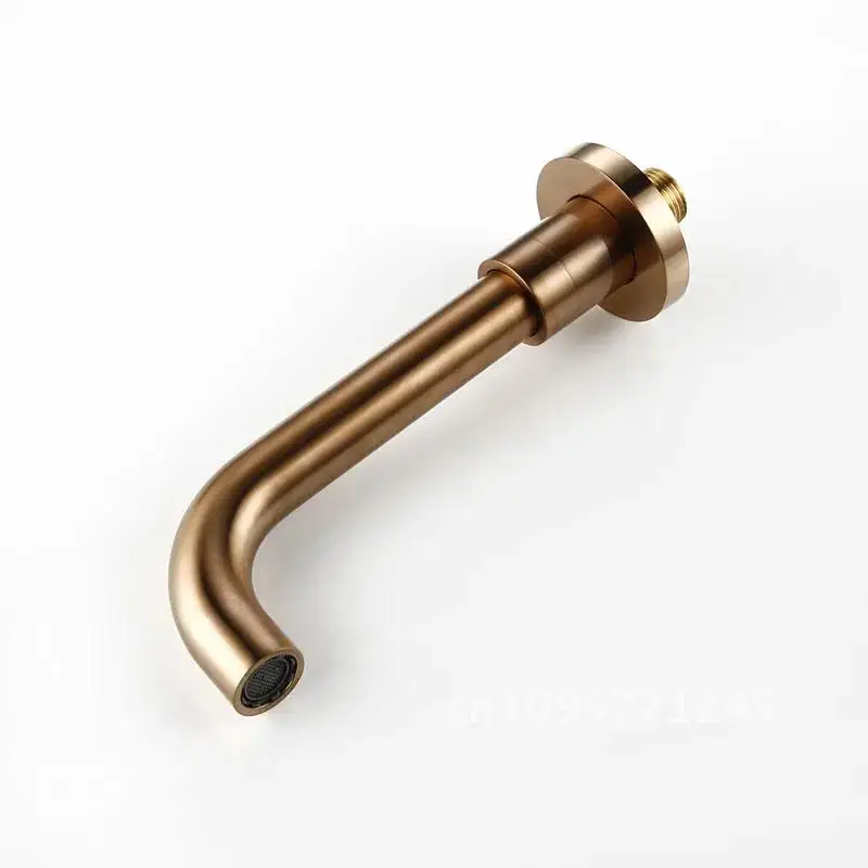 Brushed Rose Gold Basin Faucet Sink Handle Single Tap Spout Hot And Ceramics Cold Mixer Bathroom 21CM Cartridge Copper