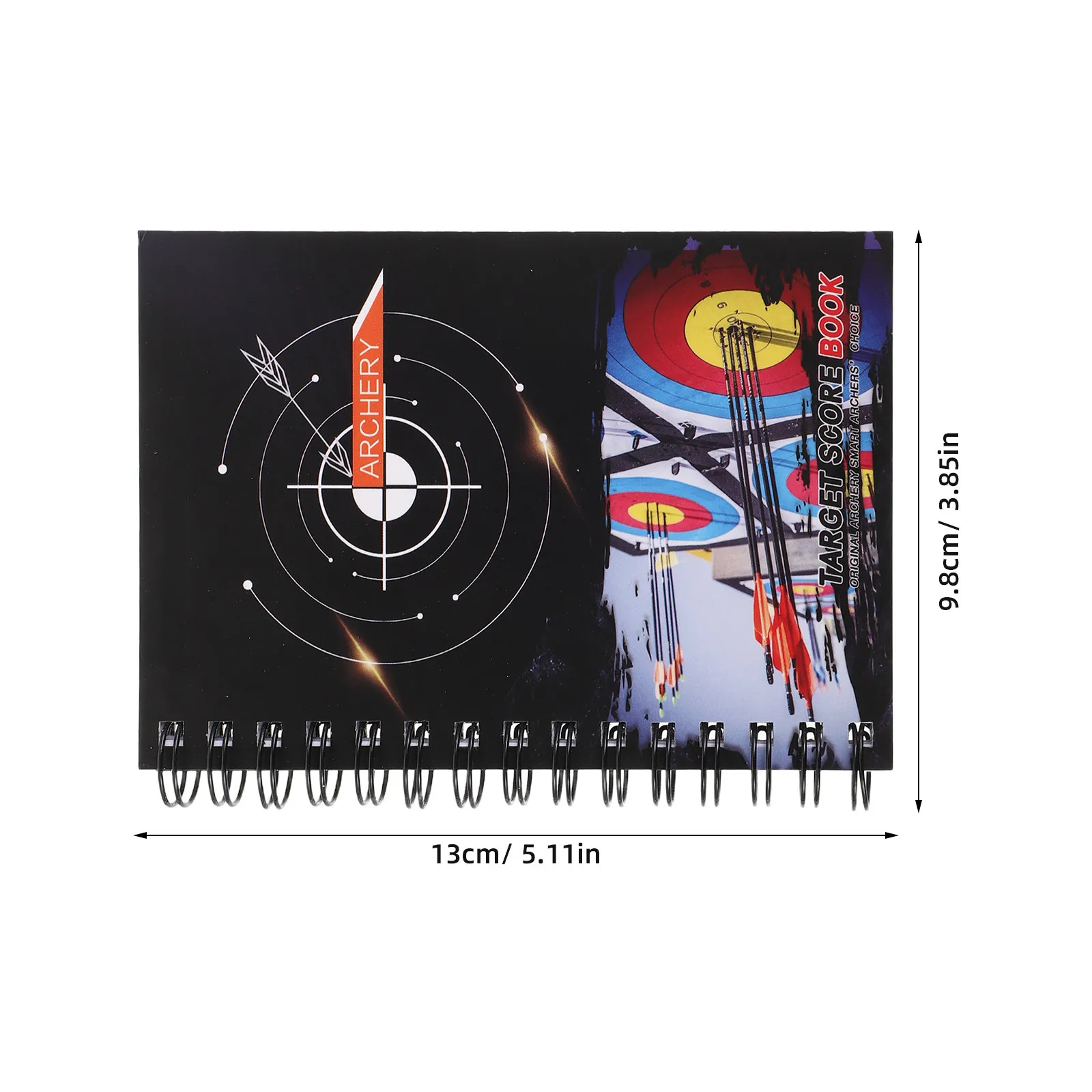 Archery Score Book Spiral Bound Portable Target Practice Journal Competition Scorecards Tournament Tracking Archery Scorecard