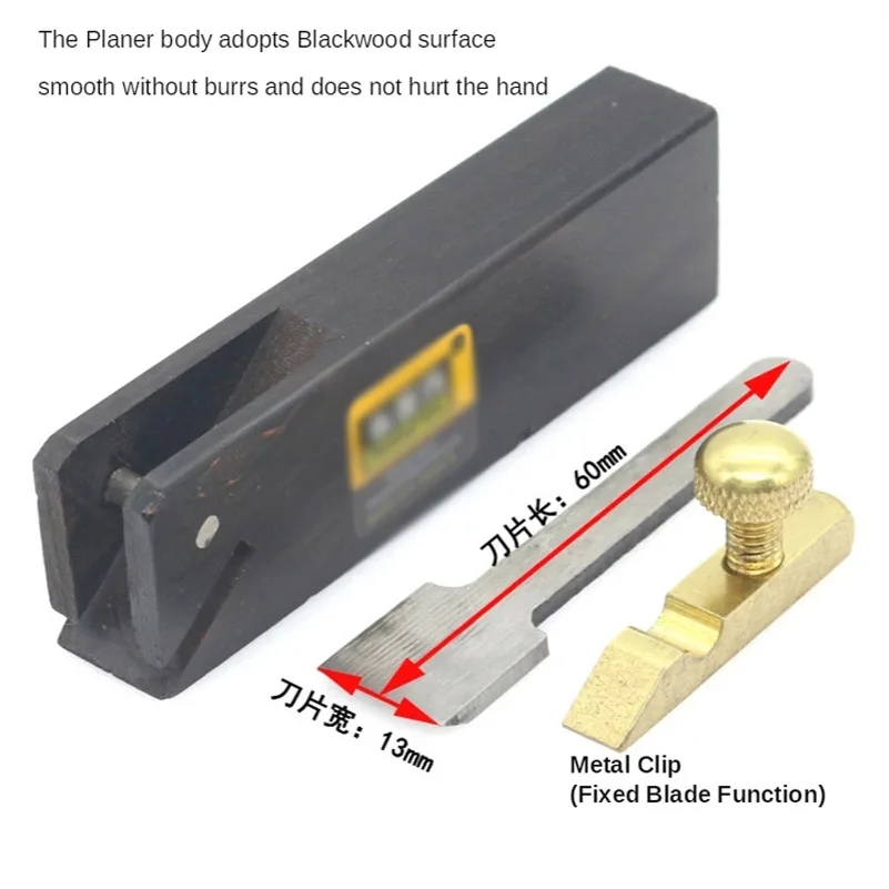 Mini Rabot Manuel Facile à Utiliser Outil de Travail de Calcul, Angle Durable, Outil de Luthier, Violon, Menuisier Exécutif, Rabot à Bois