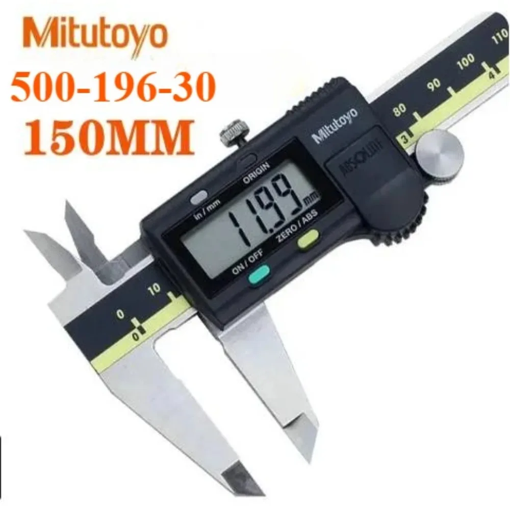 

Цифровой штангенциркуль Mitutoyo 500-196-30, 0-6 дюймов (150 мм), абсолютное измерение, точность 0,01 мм (0,0005 дюйма), измерительные инструменты с уклономером