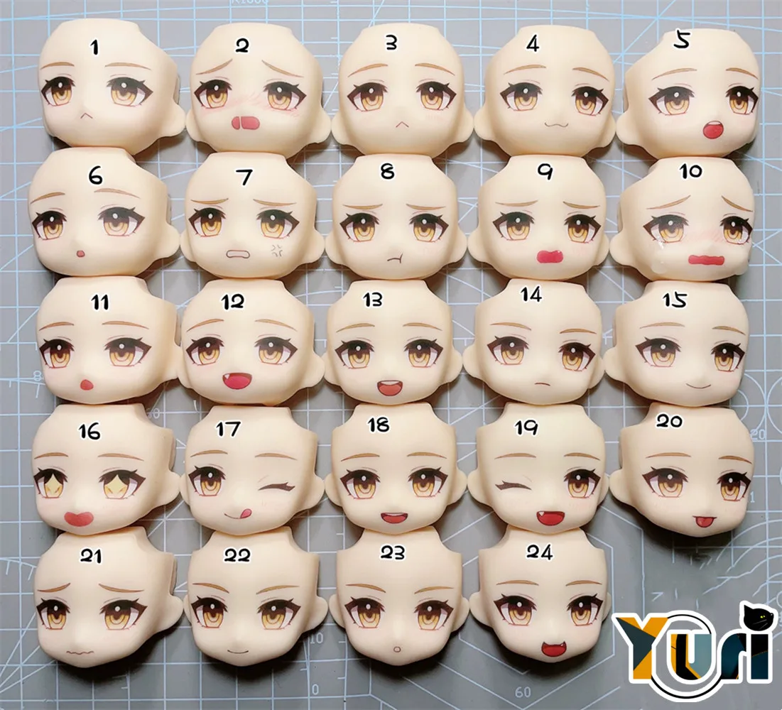 

Yuri Game Honkai: Star Rail Yanqing Handmade OB11 Water Paste Face Alternate Face Expression Anime Cosplay C