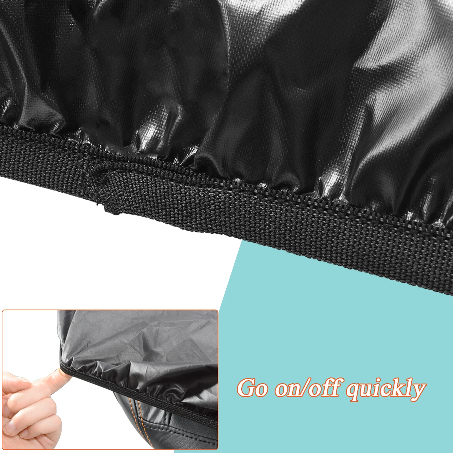 غطاء مقعد دراجة نارية مقاوم للماء ومضاد للمطر وواقي للمقعد وحمالة صدر لهوندا وكاواساكي وهارلي تورينج وسوفتيل سبورتستر داينا سي في أو إليكترا ستريت غلايد رود كينج