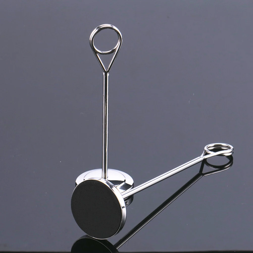 

Memo Clip Note Clamp Table Card Holder Photo Decoration Silver Stainless Simple Design Fits Decor Home Office Wedding