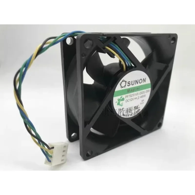 CPU Fan For SUNON PF70251VX-Q02U-S99 DC12V 2.46W 4-wire Cooling Fan 7025 70*70*25MM