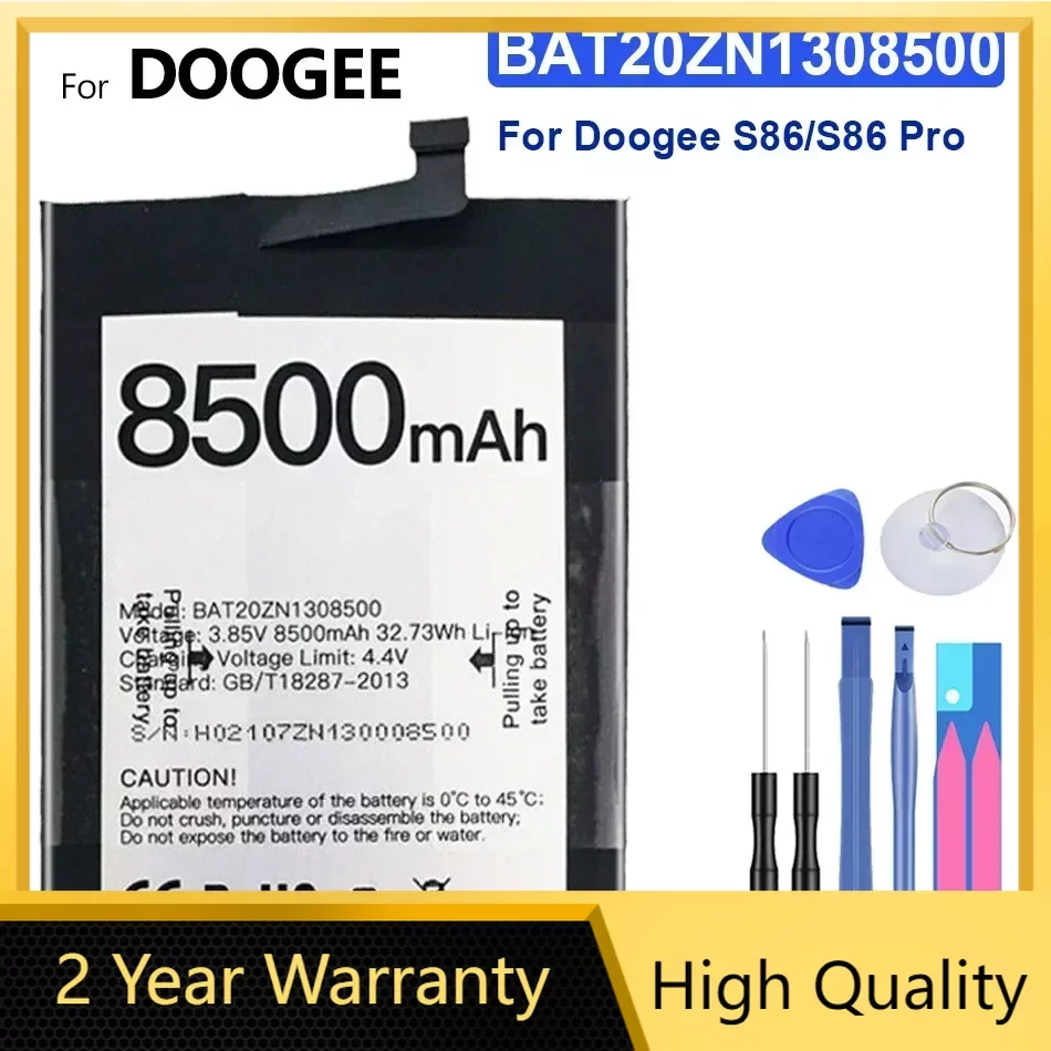 Baterai ponsel doo8500 mAh untuk Doogee S86/S86 Pro S86Pro