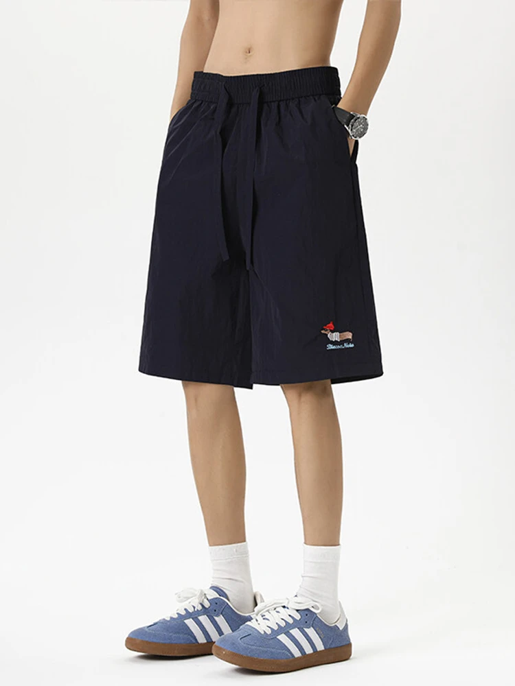 

Ice Silk ort Pants Men's Summer Outdoor Sports Qui Dry Five-Point American Casual Beach Pants Youth Vitali Loose Fit