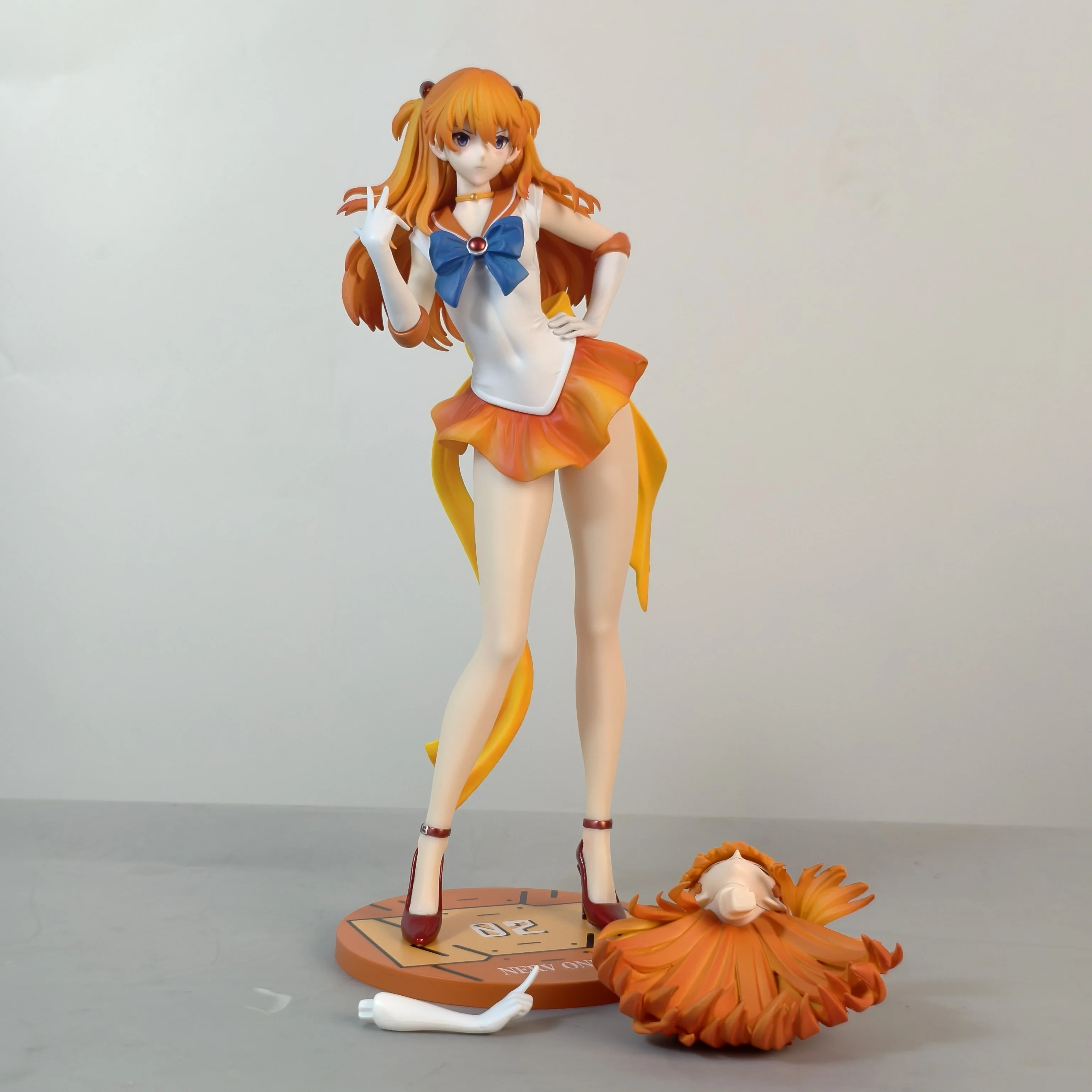 29cm 11,4 Zoll Anime EVA Asuka Figuren PVC-Statue Desktop-Ornament Sammlerstück Modell Dekoration Zimmer Schreibtisch Spielzeug Geschenke – Detail 3