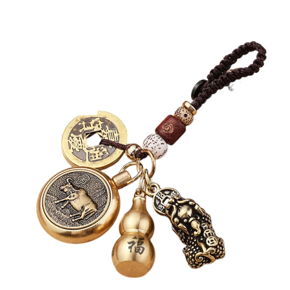 

Vintage Style Twelve Zodiac Animal Keychains Animal Themed Universal Design Vintage Keychain Pendant Hanging Pendant