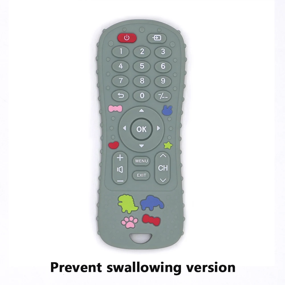 1 قطعة ألعاب الأطفال سيليكون التلفزيون التحكم عن بعد شكل عضاضة لعبة BPA الحرة سيليكون التسنين لعبة مضغة ملحقات الطفل الحسية