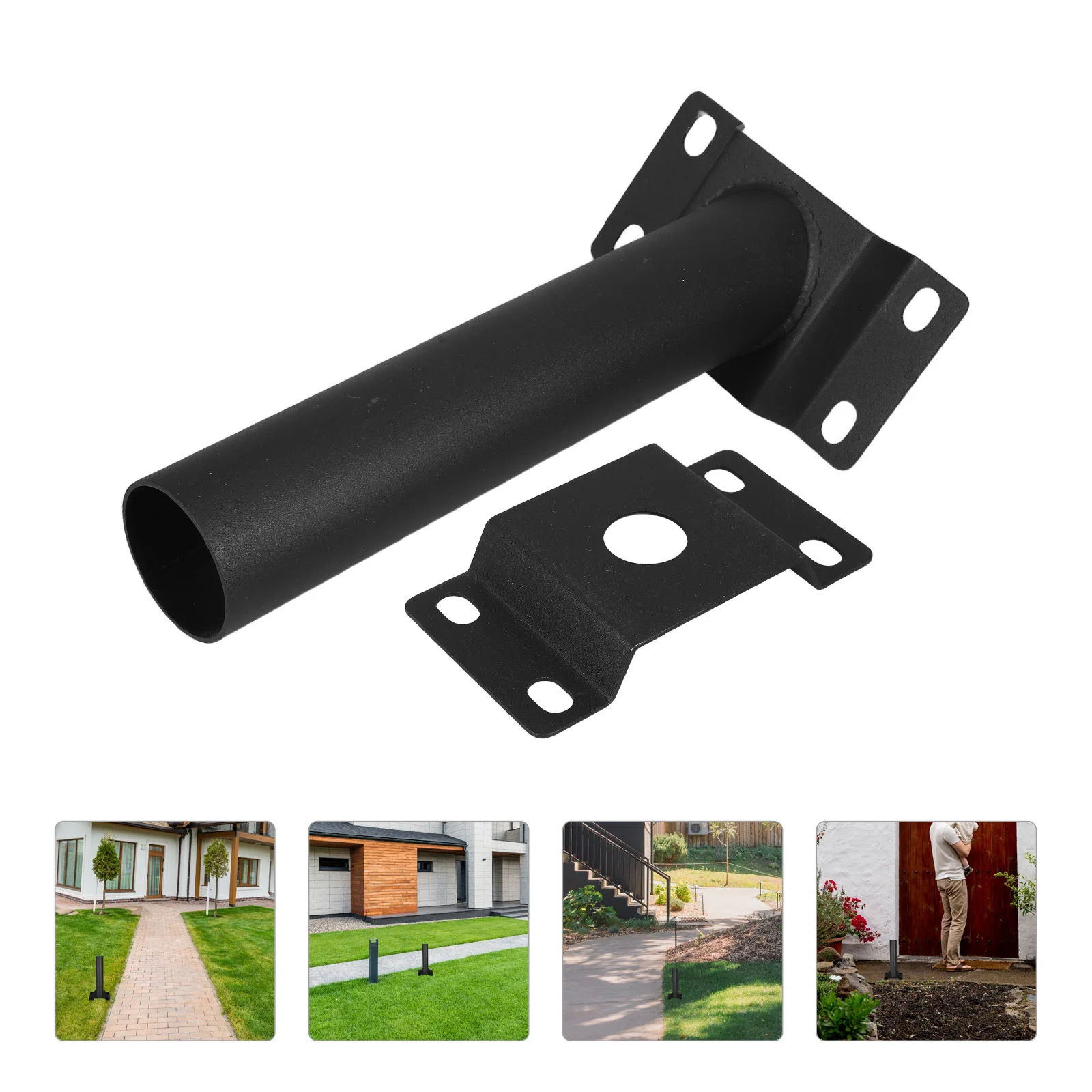 

Solar Street Light Bracket Steel Extension Mount Outdoor LED Light Pole Solar Powered Street Lamp Post Mounting