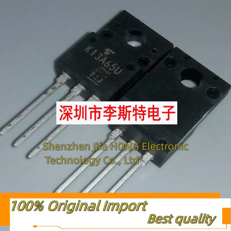 10PCS/Lot K13A65U TK13A65U   TO-220F 650V 13A  Imported Original Best Quality