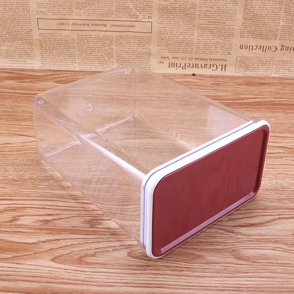 

Large Clear Airtight Food Storage Container Leakproof Plastic Lid Dry Powder Box for Cereal Flour Sugar Rice Snacks