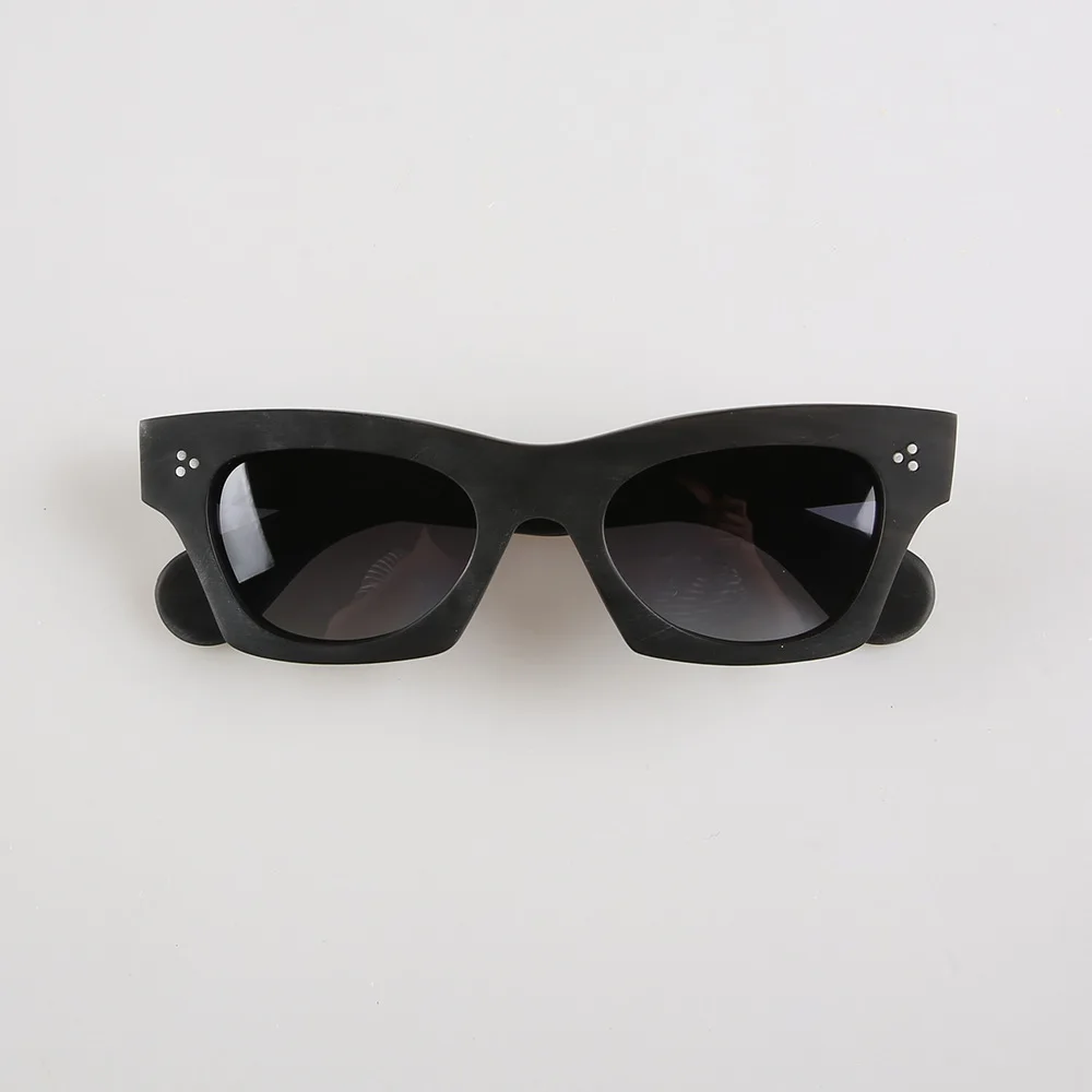 Eyeglasses Square Rivets Unique Vintage Handmade Buffalo Horn Classic Matte Prescription Reading Man Glasses Frame