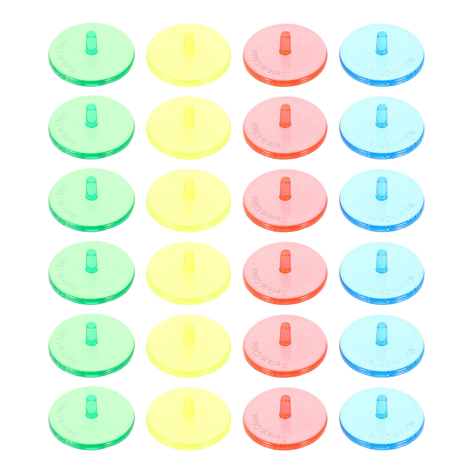 

100Pcs Golf Ball Markers Plastic Round Durable Balls Positioning Tools Outdoor Golf Accessories Replacement Markers
