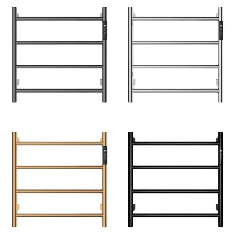 Smart Electric Towel Rack 304 Stainless Steel Heated Bathroom Bar Carbon Fiber Design Hotel Bath Accessory Customizable