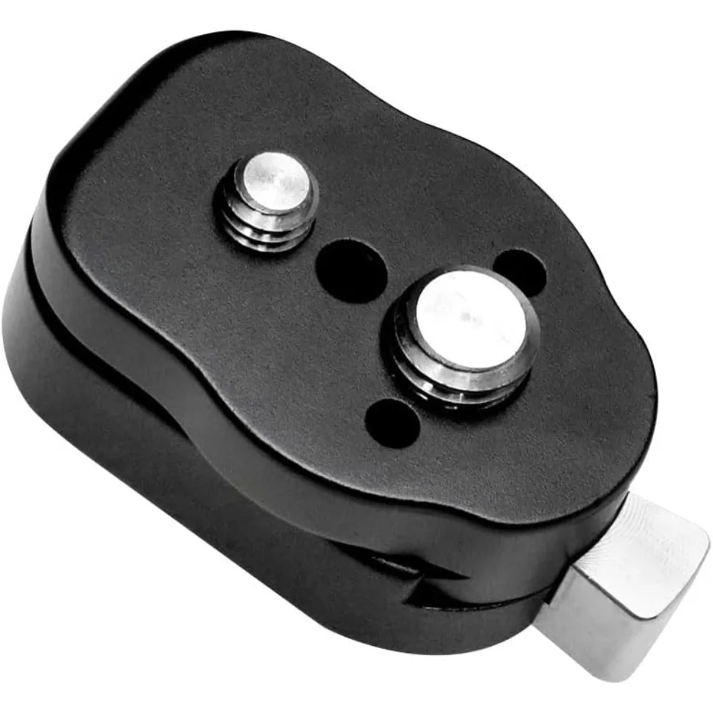 

Alvin's Cables Mini Quick Release Plate Kit with 3/8" 1/4" Screws for Camera, Flash Bracket, QR Plate System Black-A0123