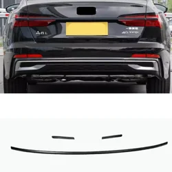 Rear bumper brake light Stainless steel decorative strip For Audi A6 C8 2019-2024