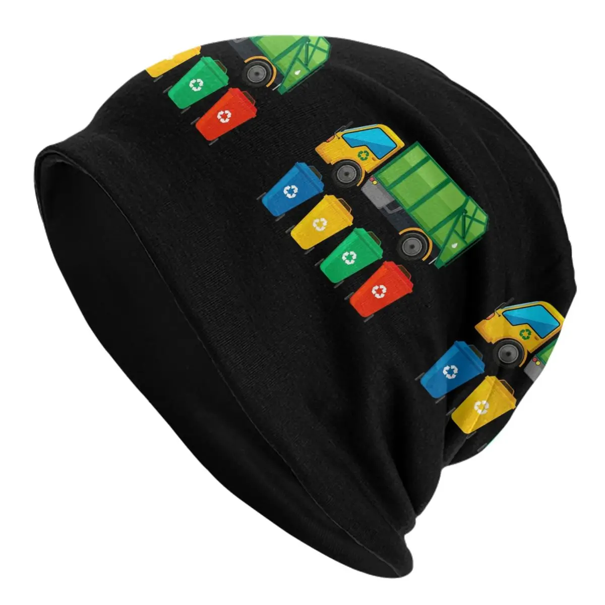 Garbage Truck Men Women Adult Beanies Caps Knitted Bonnet Hat Warm Hip Hop Autumn Winter Outdoor Skullies Hats