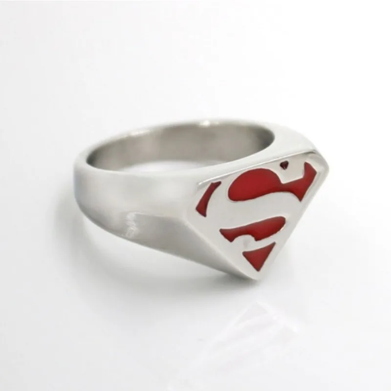 DC Comics Superman Alloy Multifunctional Ring for Geometric Waterproof Men and Women Jewelry Rings Christmas Birthday Gifts New