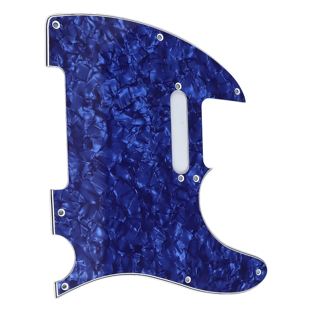 PVC Material Guitar Pickguard Pickup Mounting Screw Holes Blue Pearl Color Electric Guitar Scratch Plate Pickguard