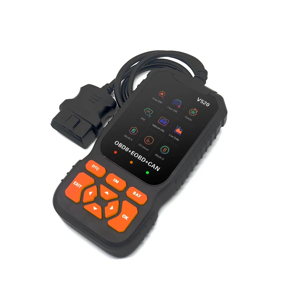 قم بتوصيل وتشغيل الماسح الضوئي OBD2 لأداة تشخيص السيارة Fixd مع اختبار الجهد، يمكن لقارئ رمز المحرك القراءة والخطأ الواضح
